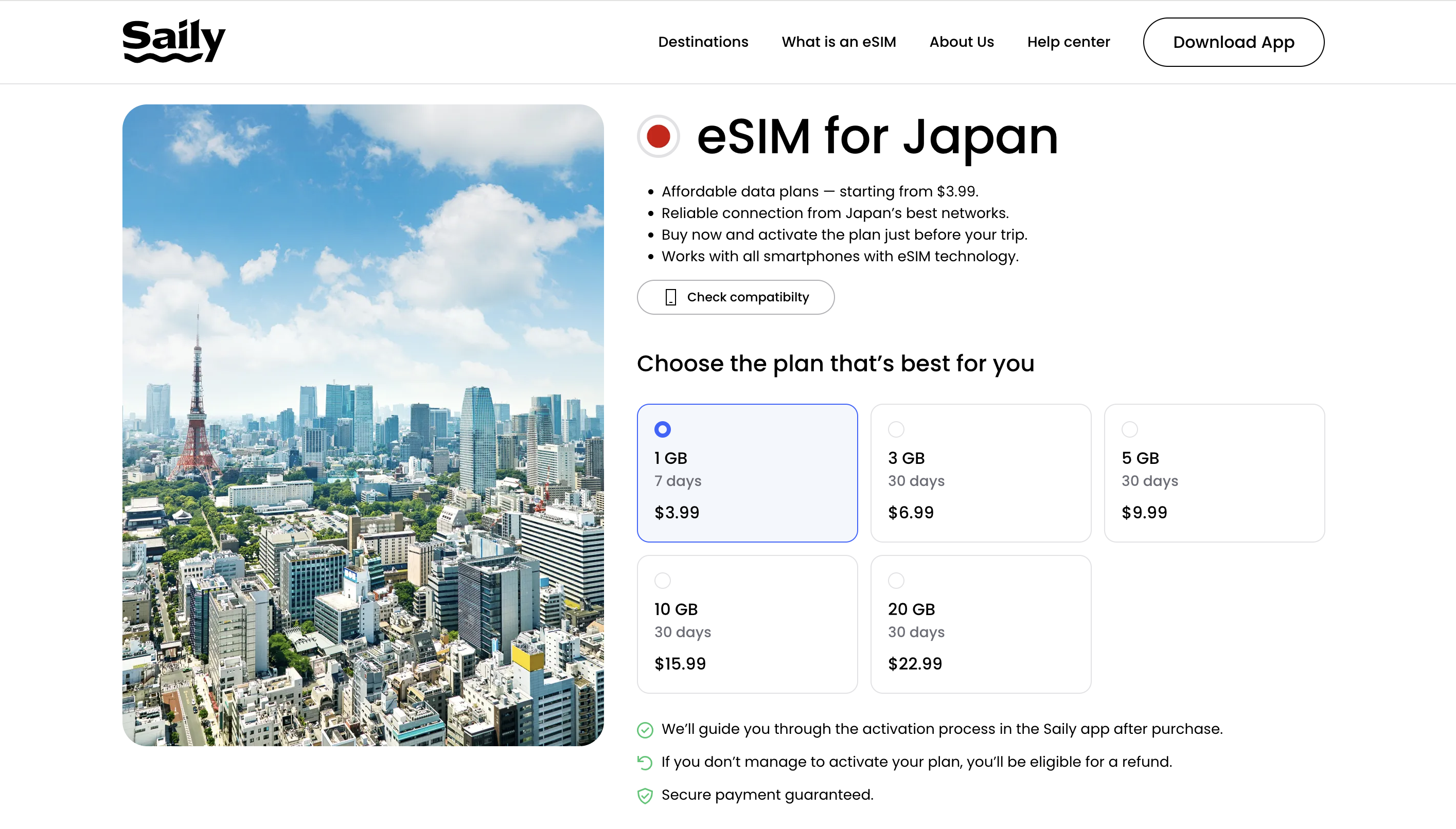 Saily for Japan