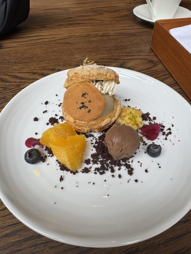 Roasted Green Tea Puff at the Hyatt Hakone Resort and Spa (Gora, Japan)