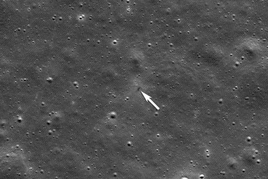 NASA Captures Image of Lander’s Crash Site NASA Captures Image of Lander's Crash Site