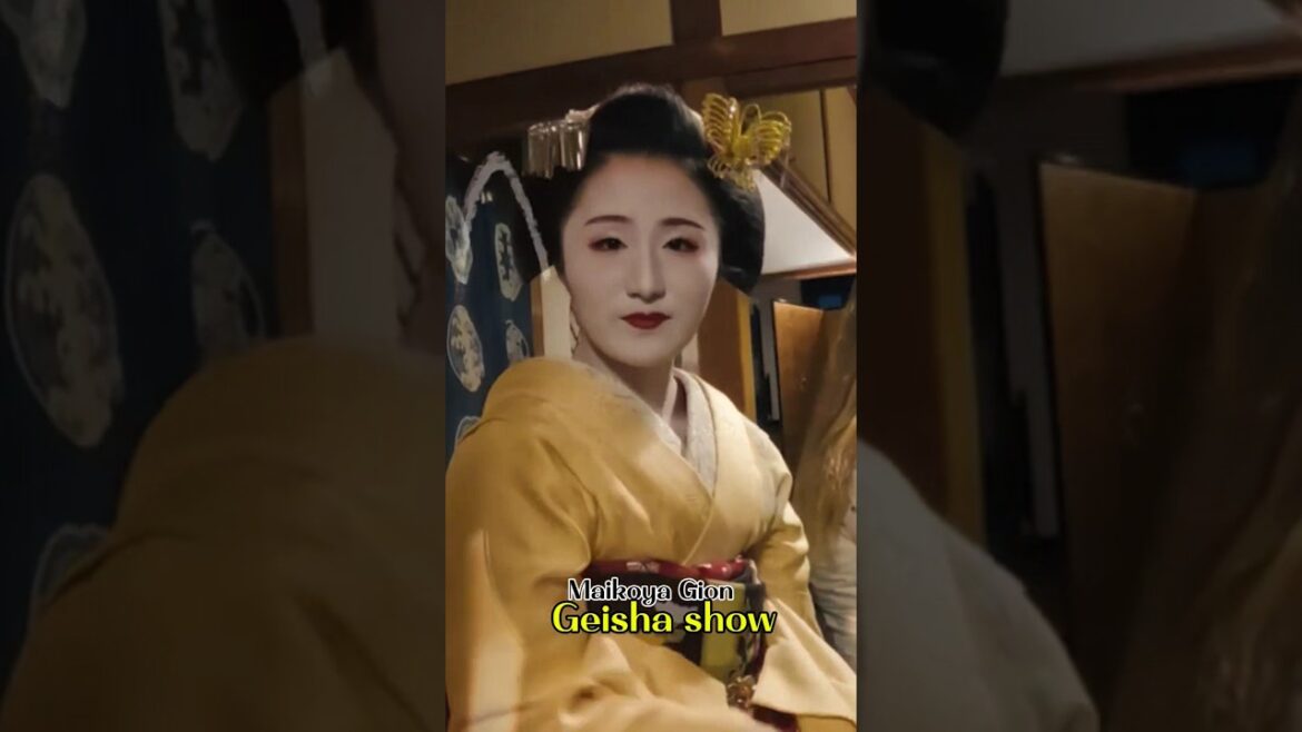 Private Geisha show and dinner experience in Kyoto #japan #travel #family #love #gopro #shorts
