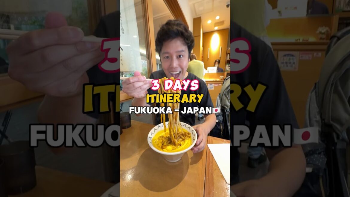 3 Days Fukuoka Japan Itinerary for first time travellers #japan #fukuoka