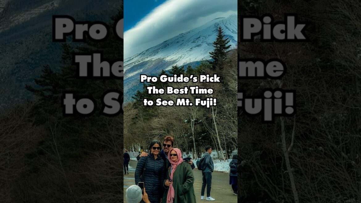 Pro Guide’s Pick: The Best Time to See Mt. Fuji!