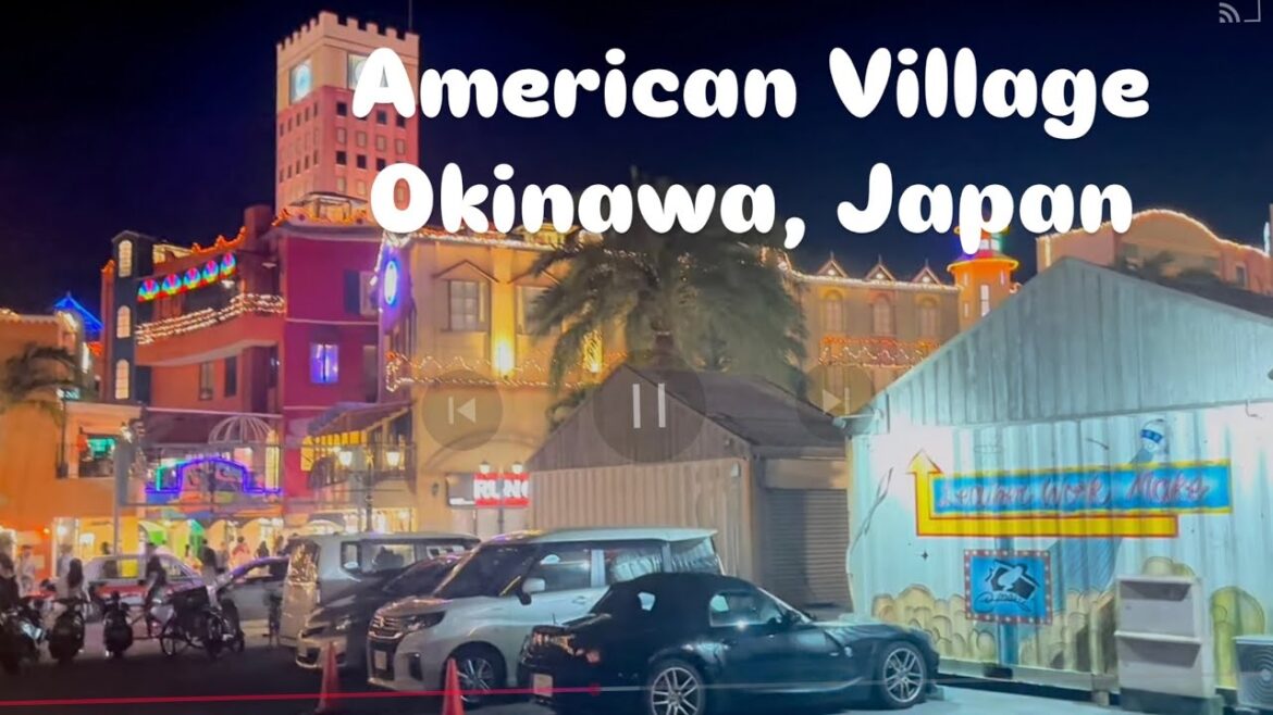American Village Walk in Okinawa, Japan