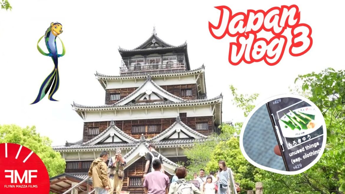 Japan tour vlog 3, Hiroshima, unused food & entertainment 広島 , 変な食べ物 & エンターテインメント