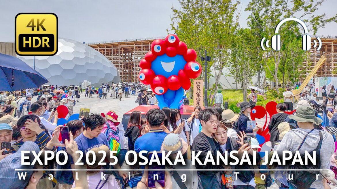 EXPO 2025 Osaka Kansai Walking Tour [4K/HDR/Binaural]