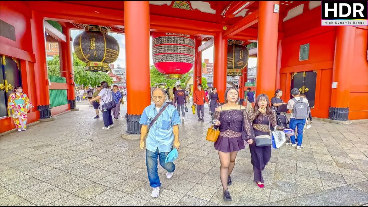 Asakusa, Sensō-ji, Temple, Tokyo, Walking tour, Tourist Attractions, Virtual Walk, Japan, 浅草, 4K HDR