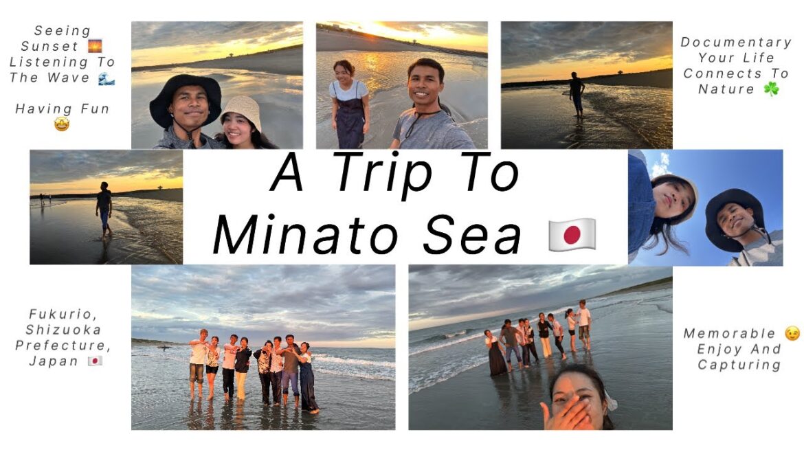 A trip to the Minato sea  🇯🇵. Go to the sea to chill, see sunset , capture vibes and relax.