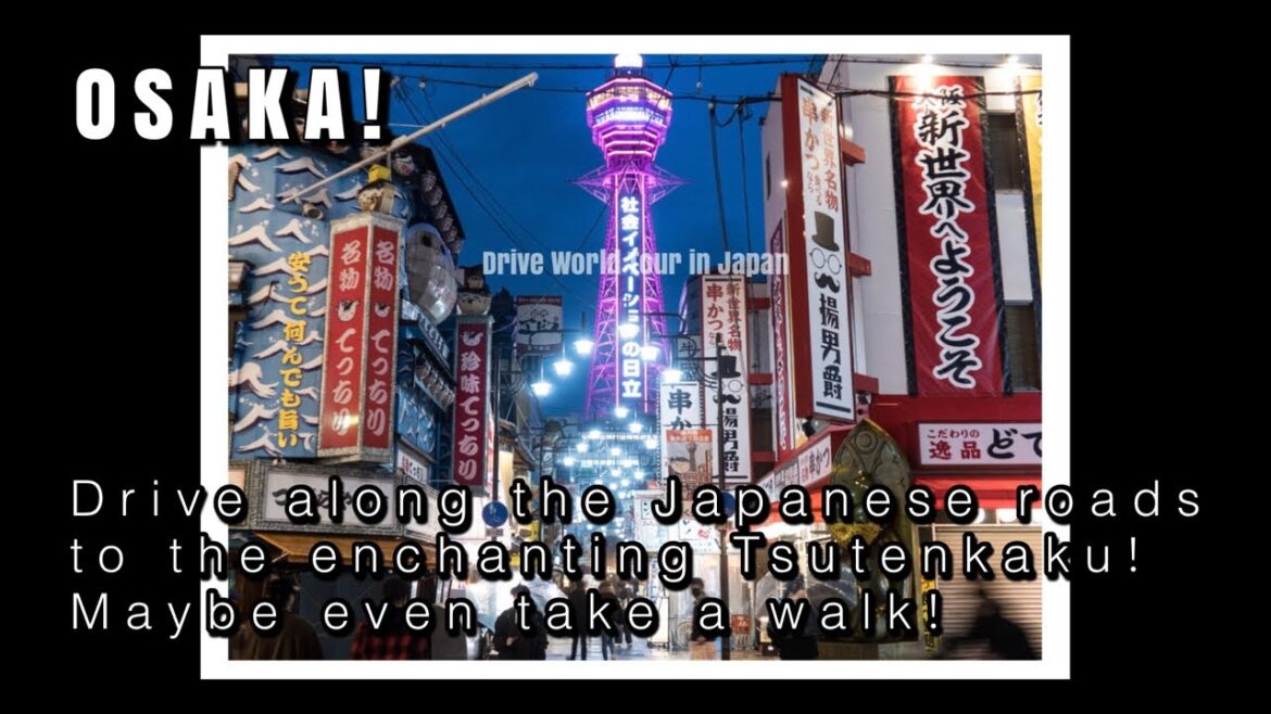 Car World Tour Okayama → Osaka Nishinari. I want to see Tsutenkaku beautiful roads in japan vtuber