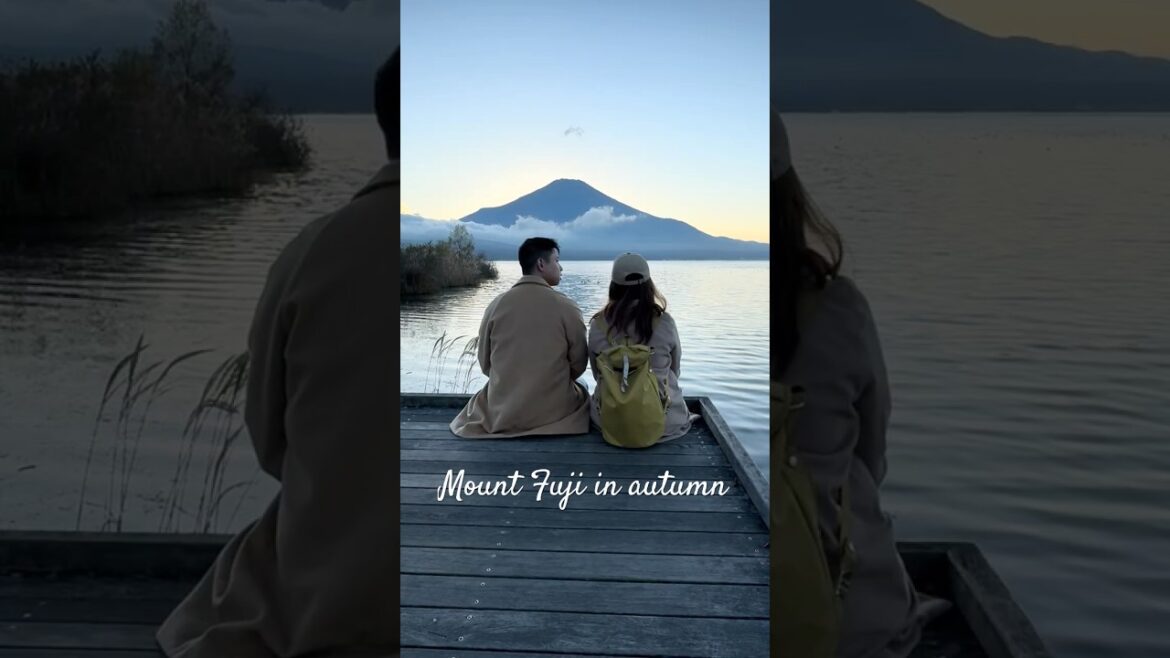 Autumn Dreams at Mount Fuji 🌅🍂 #Shorts #travel #japanesemountain