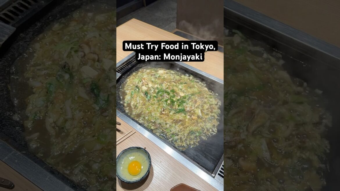 Must Try Food in Tokyo, Japan: Monjayaki | #monja #monjayaki #tokyofood #japanfood #japanesefood