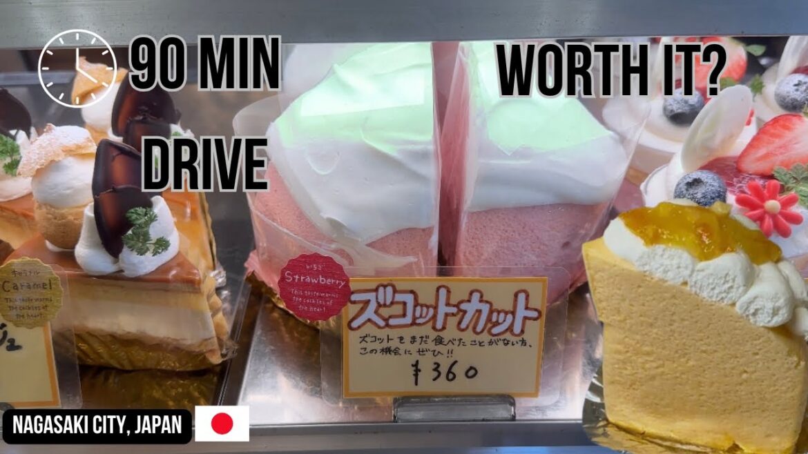 90 Min drive to Nagasaki City, Japan 🇯🇵 for Cake? So Fluffy! Was it actually worth It?