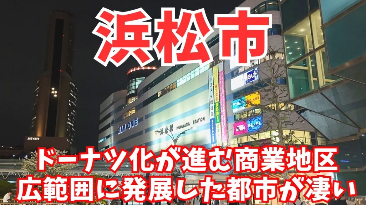 【浜松市】かつて駅前に立ち並んだ大型店が消え車社会に対応し変遷していった巨大都市を巡ります