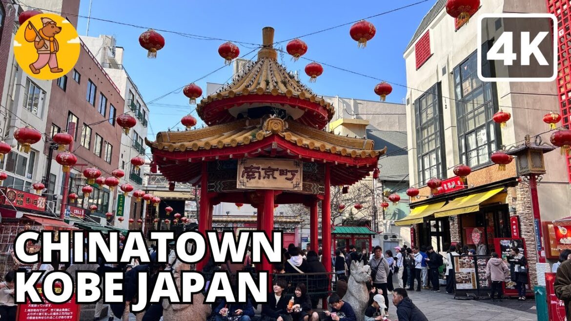 Kobe Motomachi Chinatown Walking Tour - Hyogo Japan [4K/Binaural]