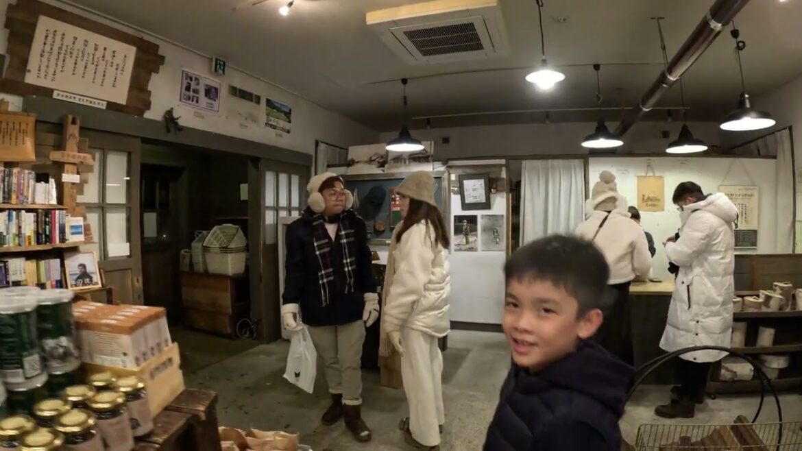 Furano - Shin Furano Prince Hotel lobby, walking to Ningle Terrace - 15 Dec 2024