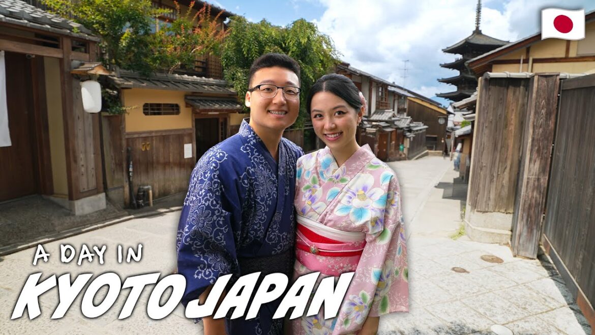 First Time Wearing Yukatas! Eating in Kyoto! | 4K Japan travel food vlog