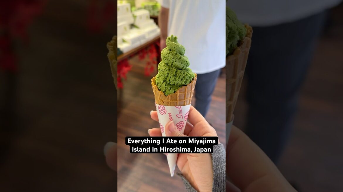 Everything I Ate on Miyajima Island in Hiroshima, Japan | #miyajima #hiroshima #everythingiate