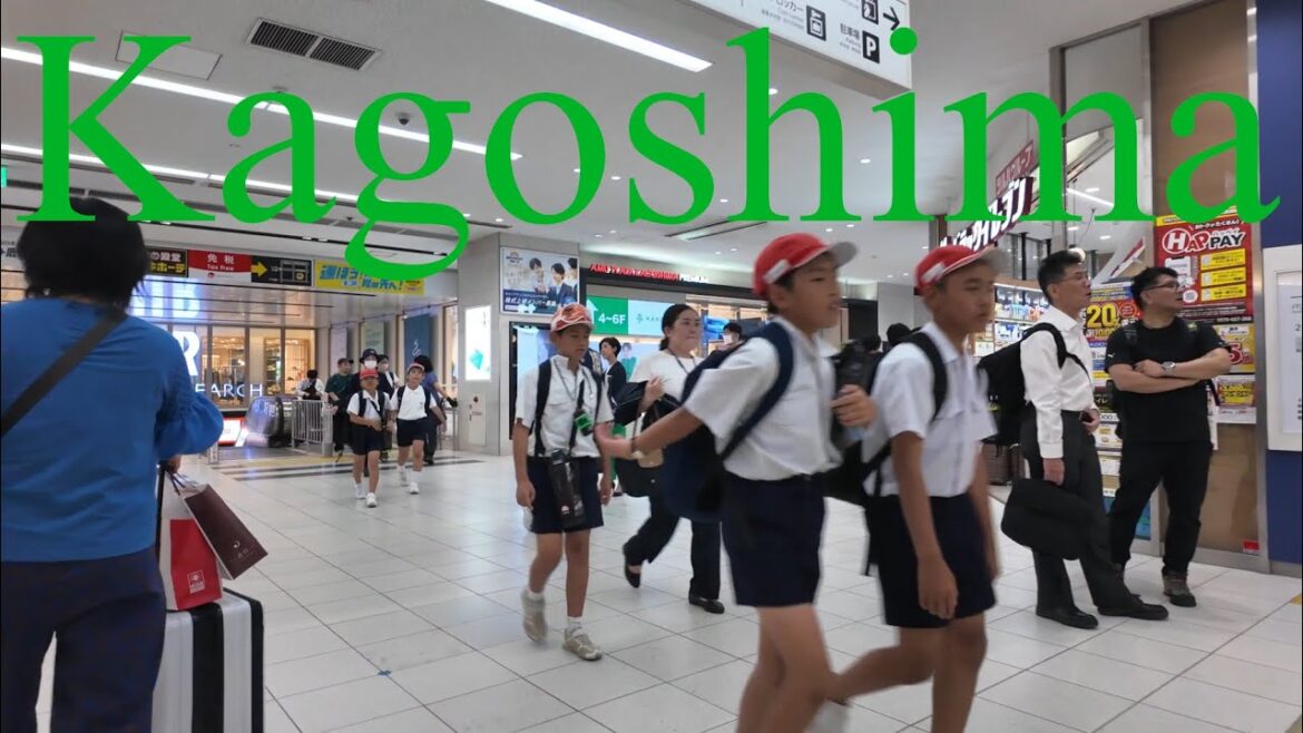 鹿児島中央地域と天文館地域を散策　Walking Tour in Kagoshima-chuo & Tenmonkan Districts, Kagoshima, Japan