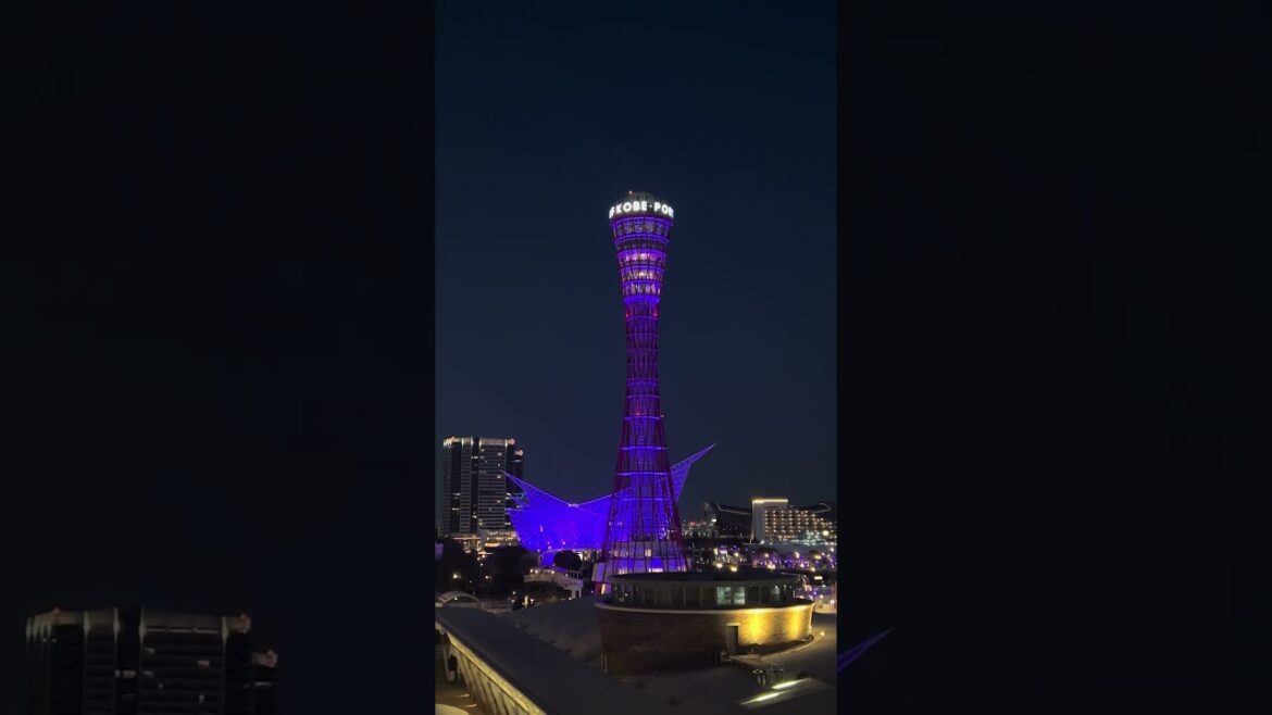 神戸ポートタワーの夜