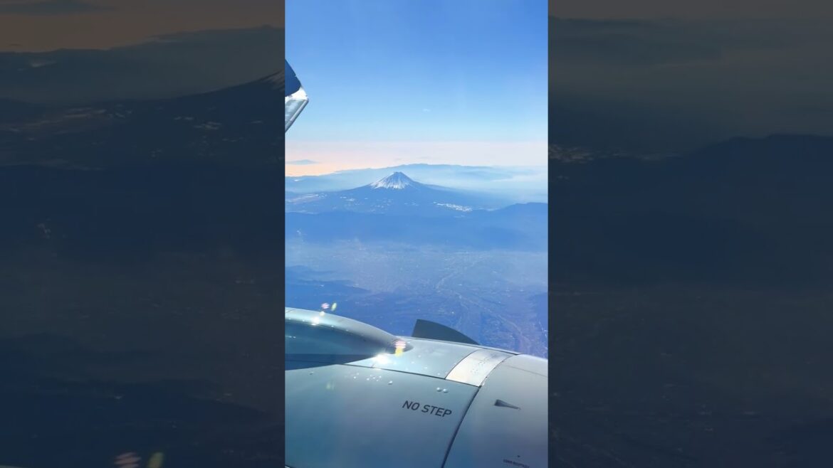 Mount Fuji seen  from above #shorts #travel #short #japan #mountfuji
