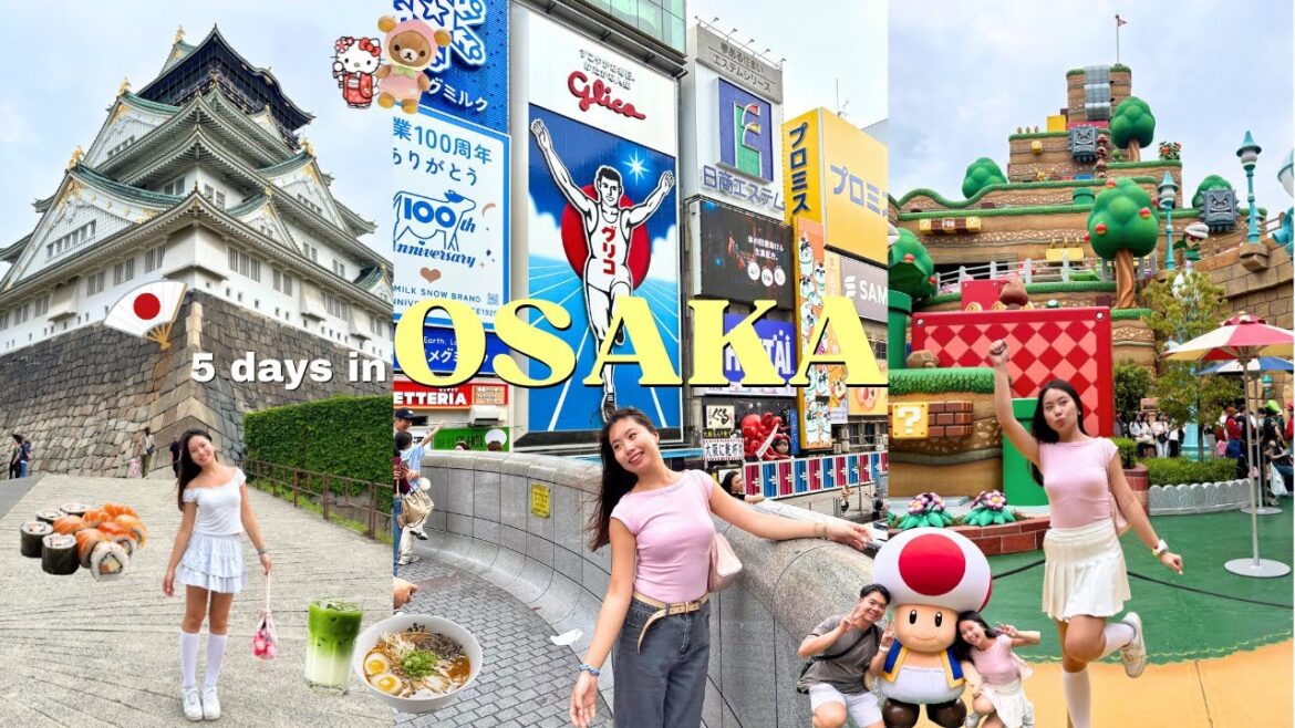 OSAKA JAPAN: BEST THINGS TO DO & EAT🇯🇵🐙🏃‍♂️ amazing food, nintendo world, vintage thrifting, shoppin