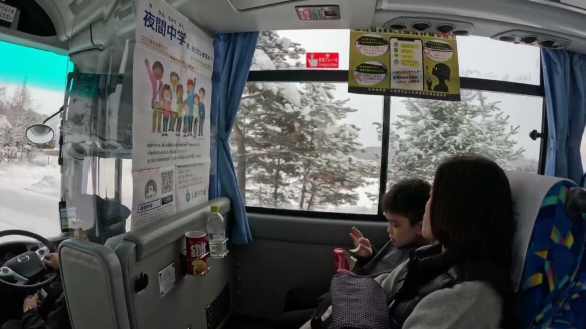 Furano - Going to Asahikawa by bus - Part 1 - 17 Dec 2024