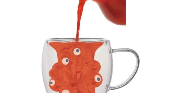 Japan’s cute/creepy mascot character Myaku-Myaku can now appear in your drinking glass【Photos】 Japan’s cute/creepy mascot character Myaku-Myaku can now appear in your drinking glass【Photos】