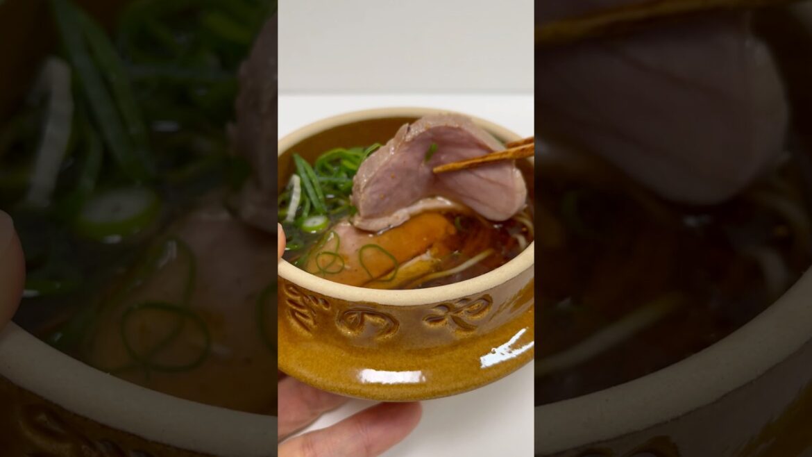 Kamo Soba Roasted Duck Soba Noodles #shorts