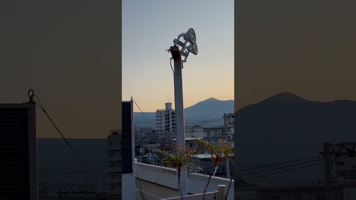 Sunrise in Fuji City, Shizuoka Japan