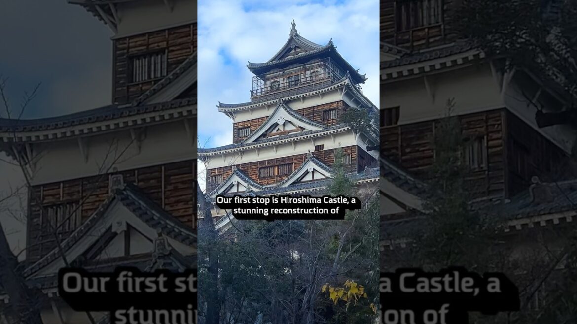 Walk into Hiroshima Castle, Japan 🇯🇵 #japanese #history #japaneseculture #travel #placestovisit