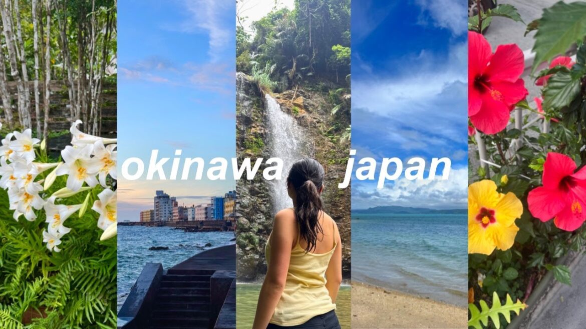 okinawa vlog 🌺 | beaches, tataki waterfall, eats, friends, pt 1
