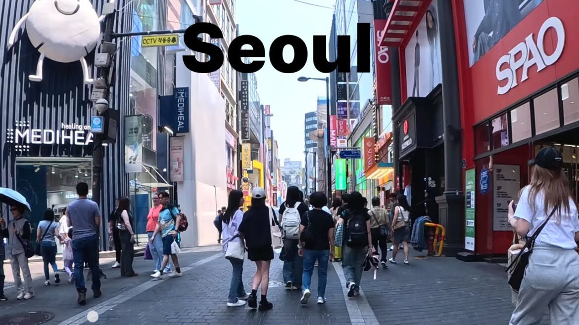 [4K] #401 Walking🟥 Myeongdong Street Food, the most visited tourist attraction in Seoul, Korea #Walk