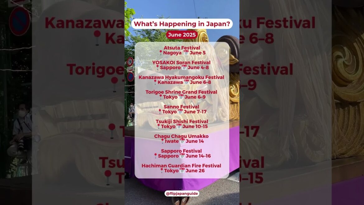 What’s Happening in Japan in June? Check Out These Events!!
