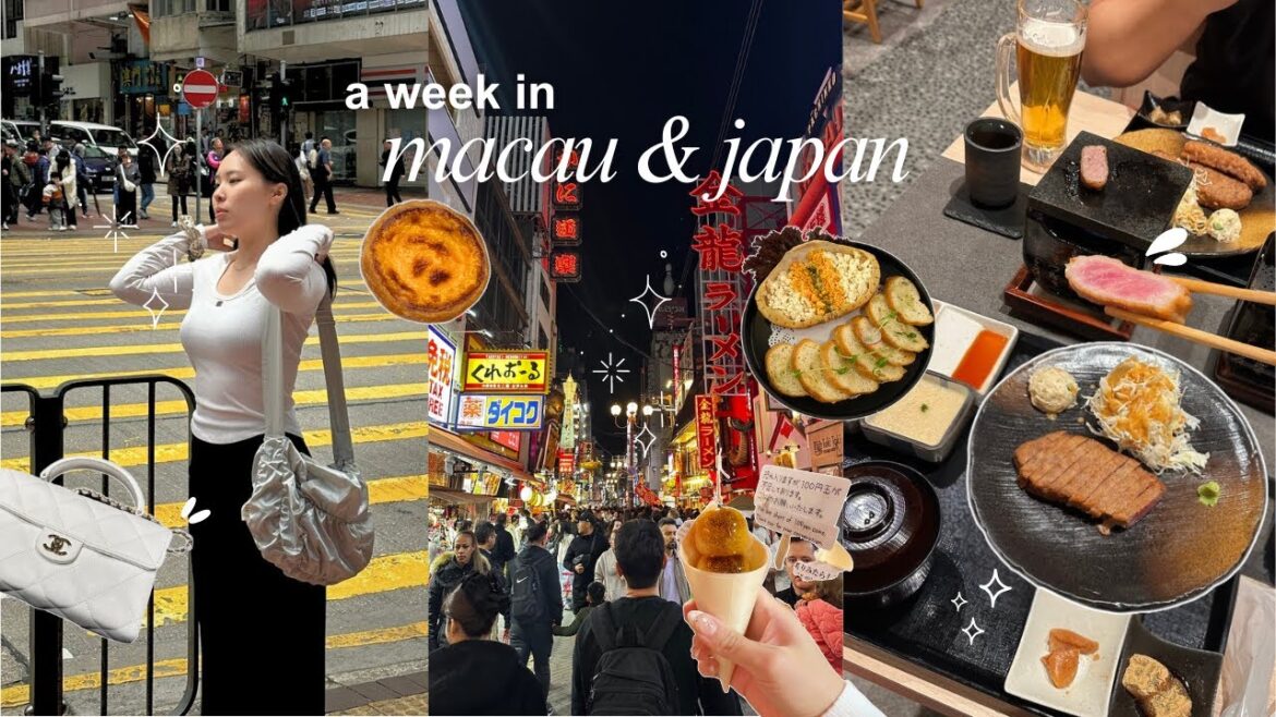 MACAU & JAPAN vlog ⋆˙⟡ my first chanel bag, things to do and places to eat! 🍡