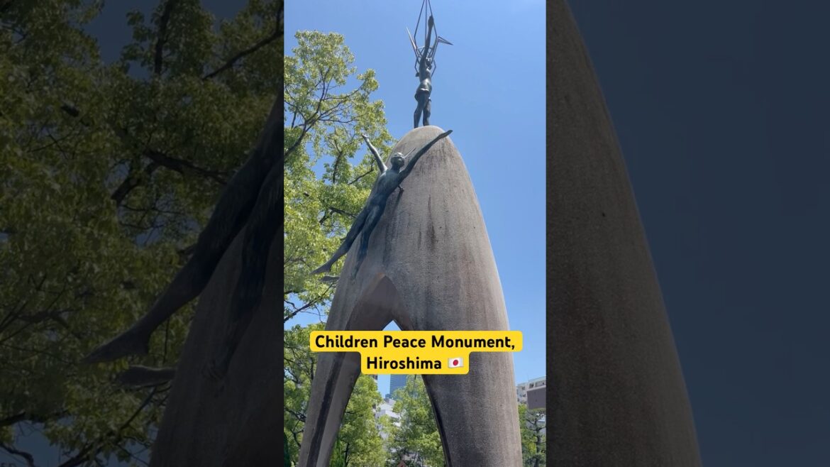 Children Peace Monument, Hiroshima Japan #shorts #ytshorts #trending #japan #viral #youtube #travel