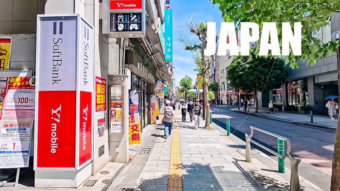 Japan Walking tour in Kashiwa chiba/4k HDR City Walk