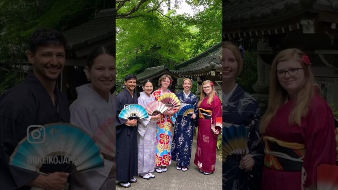 Japanese cultural experience in japan #okeikojapan #hiroshima #travel #kimono