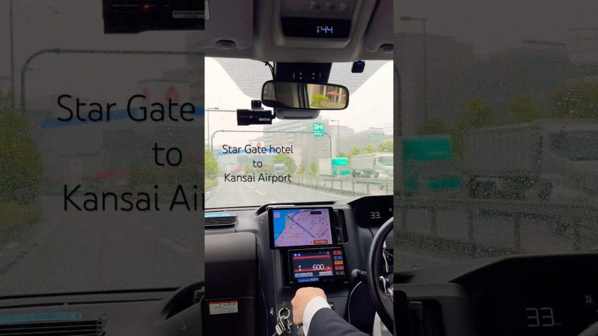 Taxi ride from hotel to airport. #shorts #taxi #osaka #japan #travel #airport #hotel