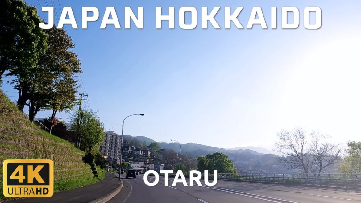 Drive in Japan | Hokkaido Travel, In Otaru City, Heading from Sapporo towards Otaru city