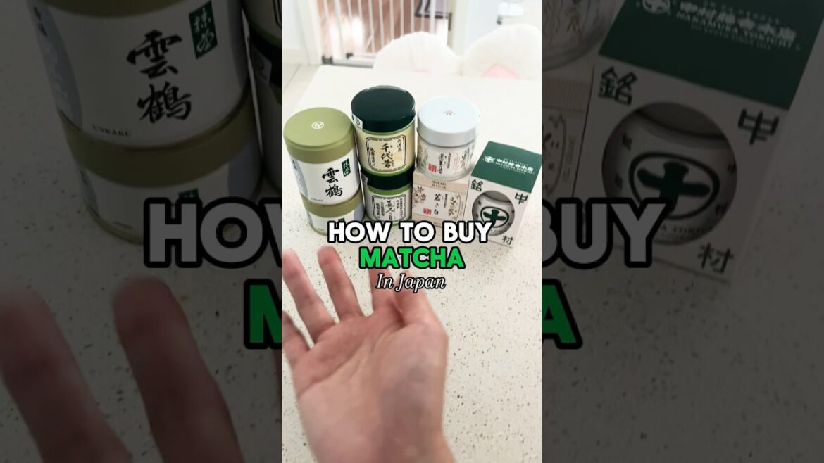 How to buy matcha in Japan