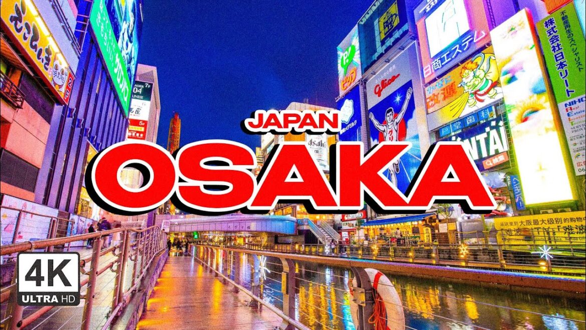 Osaka, Japan  - 4K Walking Tour