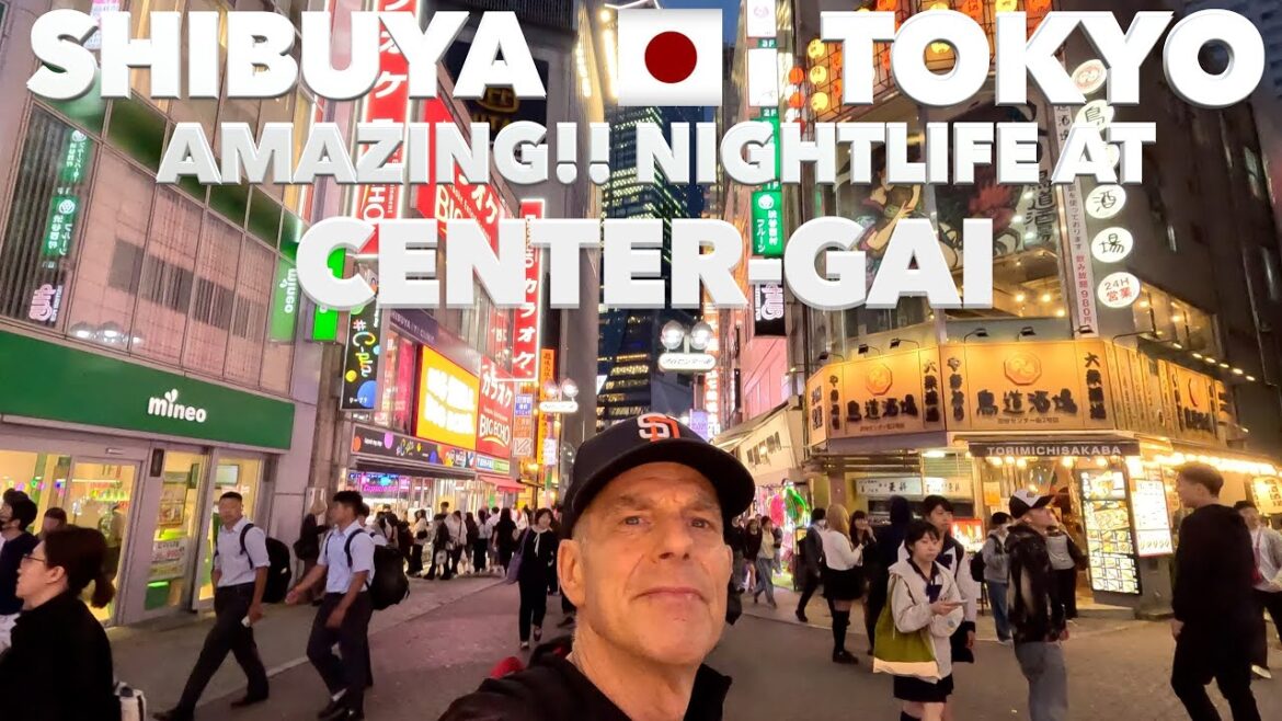 My walking Tour AMAZING Nightlife Shibuya Center-Gai Tokyo Japan 🇯🇵