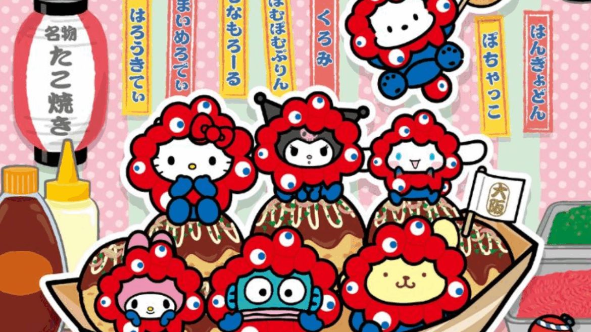 Sanrio Characters Dress as Myaku-Myaku in Osaka sanrio myaku-myaku