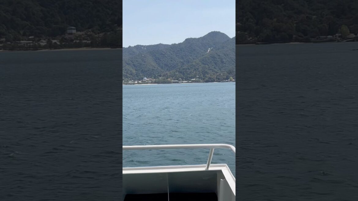 Ferrying to Miyajima Island from Hiroshima, Japan 🇯🇵 ⛴️ 🌊 🏝️ #follow #love #like #youtubeshorts