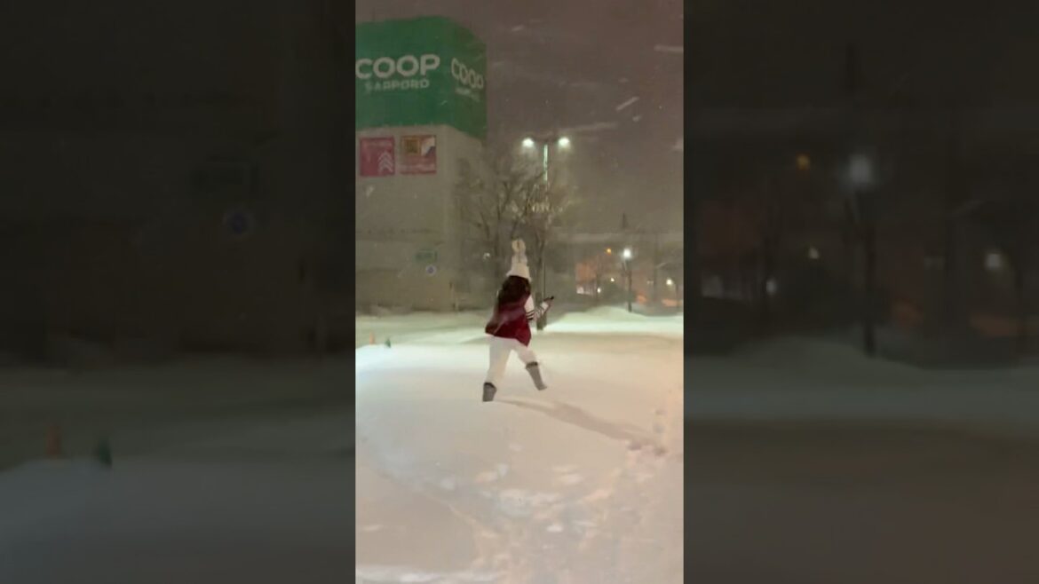 Winter in Japan be like #travel #winterinjapan #sapporo  #travel  #shorts #feed  #shortvideo