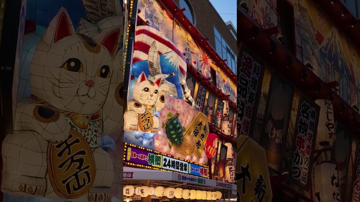 The incredible 3D signs of Shinsekai, Osaka 🇯🇵 #shorts