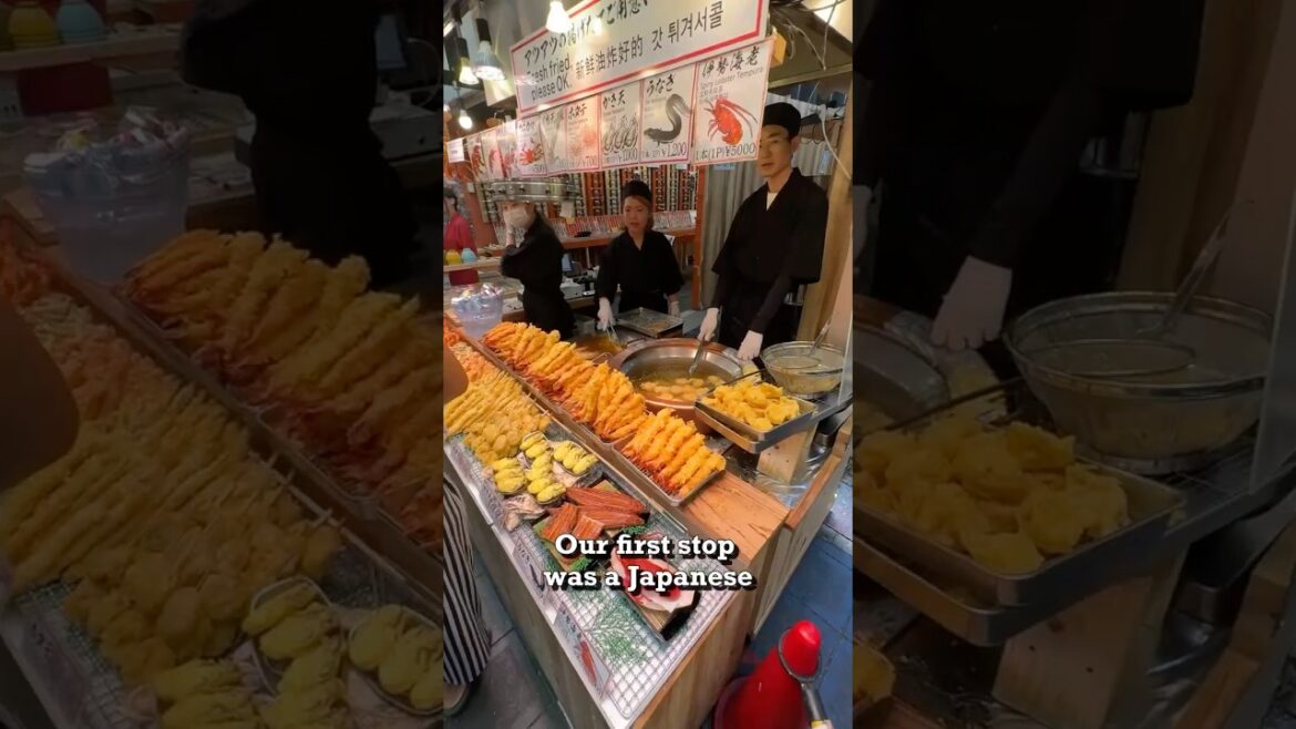 🍤 Kuromon Market, Osaka - Everything We Ate, Part 2 #japanfood #osakafood #japantravel