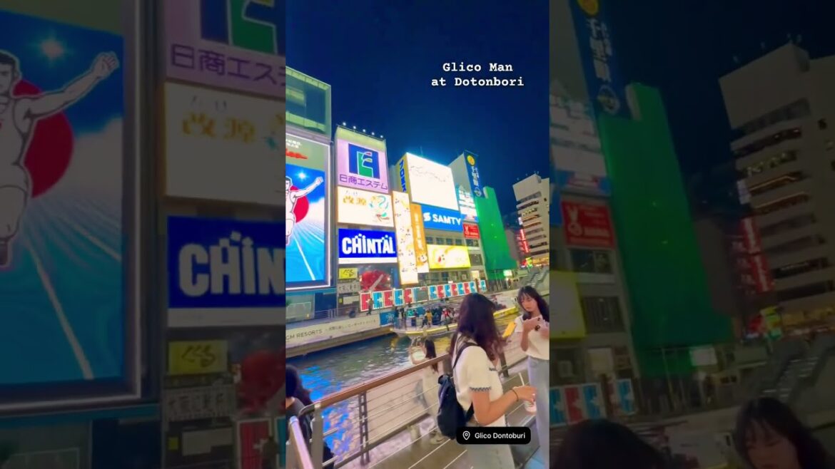 Glico Man at Dotonbori, Osaka Japan #japan #osaka #dotonbori #glicosign #glico