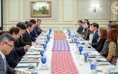 <p><strong>TOURISM PARTNERS.</strong> President Ferdinand R. Marcos Jr. meets with the Japanese tourism partners on the second day of his working visit to Osaka, Japan on Friday (June 20, 2025). The attendees include stakeholders who have supported the development of Philippine tourism. <em>(Photo from the Presidential Communications Office)</em></p>