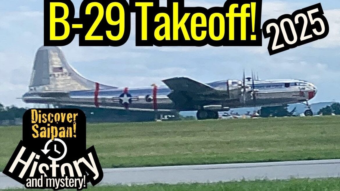 B-29 Bomber Takes Off! | Mid Atlantic Air Museum WWII Weekend