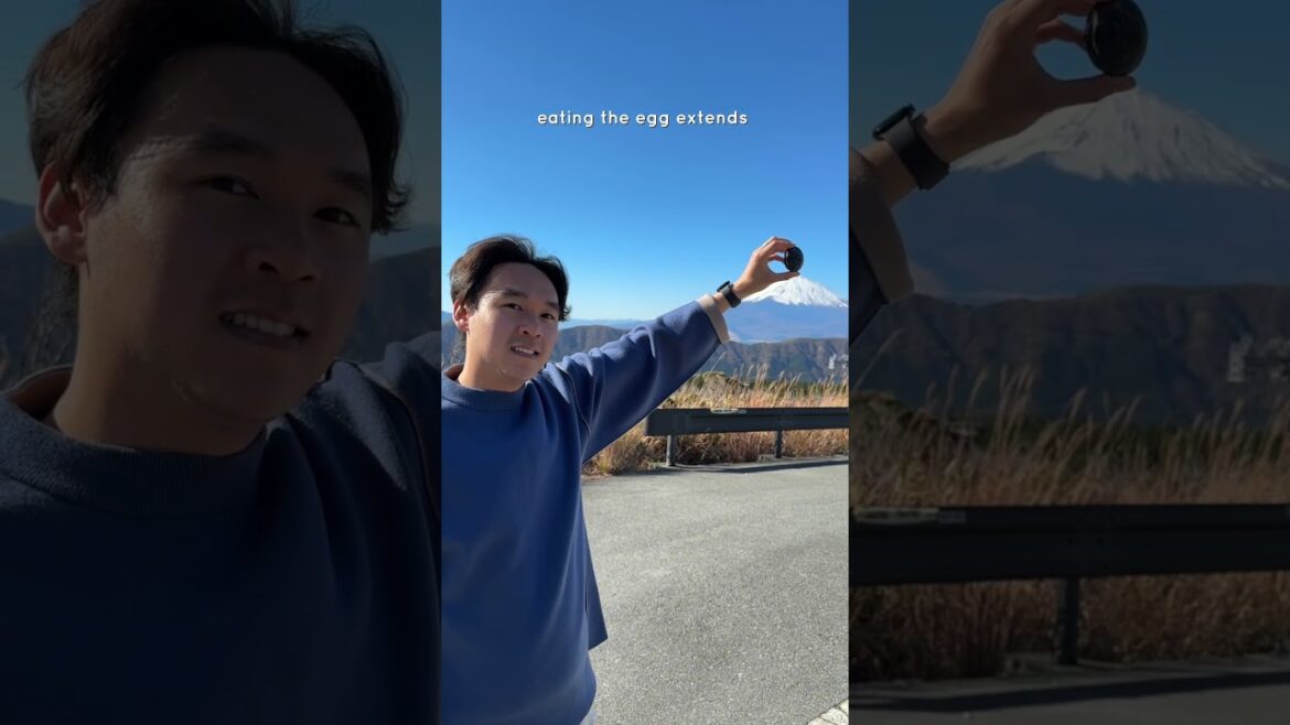 Eating only BLACK food at an ACTIVE volcanic valley (📍Owakudani, Hakone) #japantravel Eating only BLACK food at an ACTIVE volcanic valley (📍Owakudani, Hakone) #japantravel